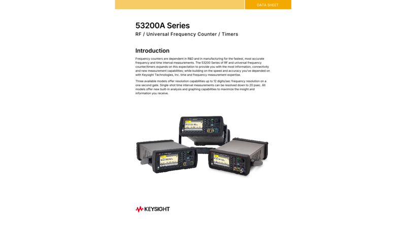 53200A Series RF/Universal Frequency Counter/Timers
